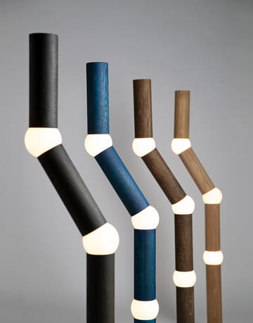 Φωτιστικό δαπέδου Lightbone 124,3 εκ. - Μπλε δρυς - Oblure