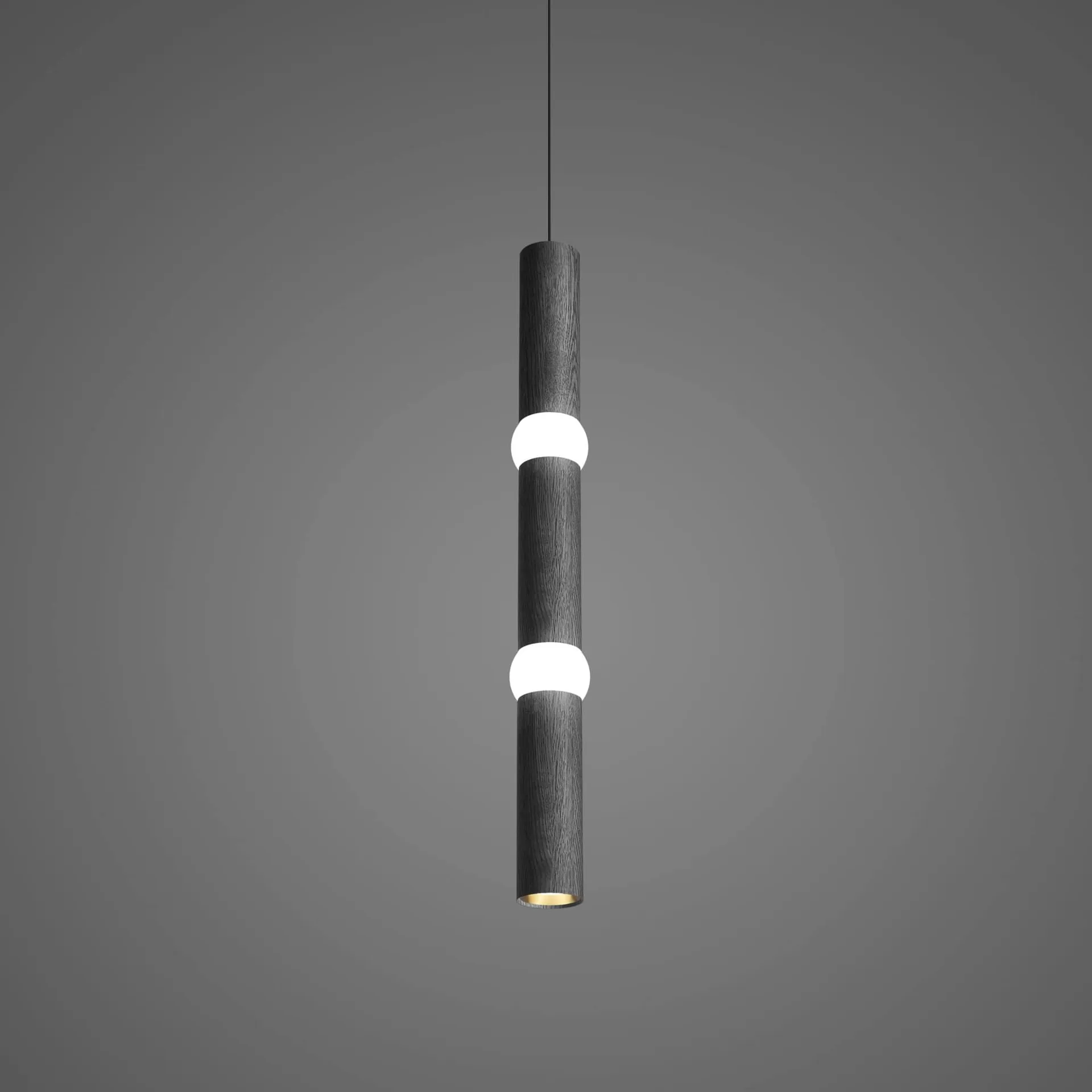 Lightbone κρεμαστό φωτιστικό, Large 83,6 εκ., black oak Oblure
