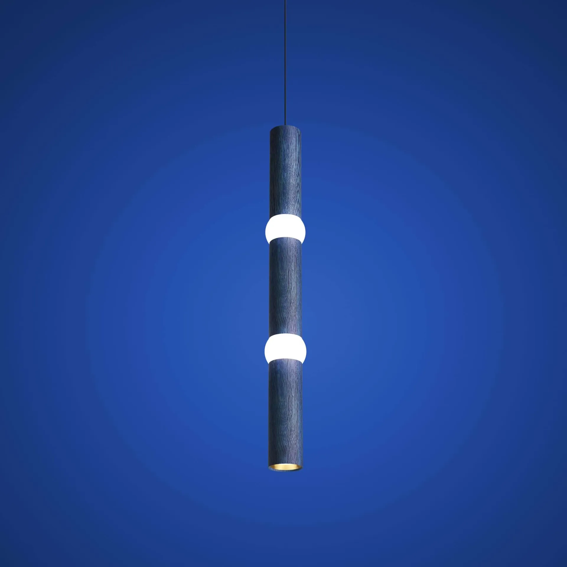 Lightbone κρεμαστό φωτιστικό, Large 83,6 εκ., blue oak Oblure