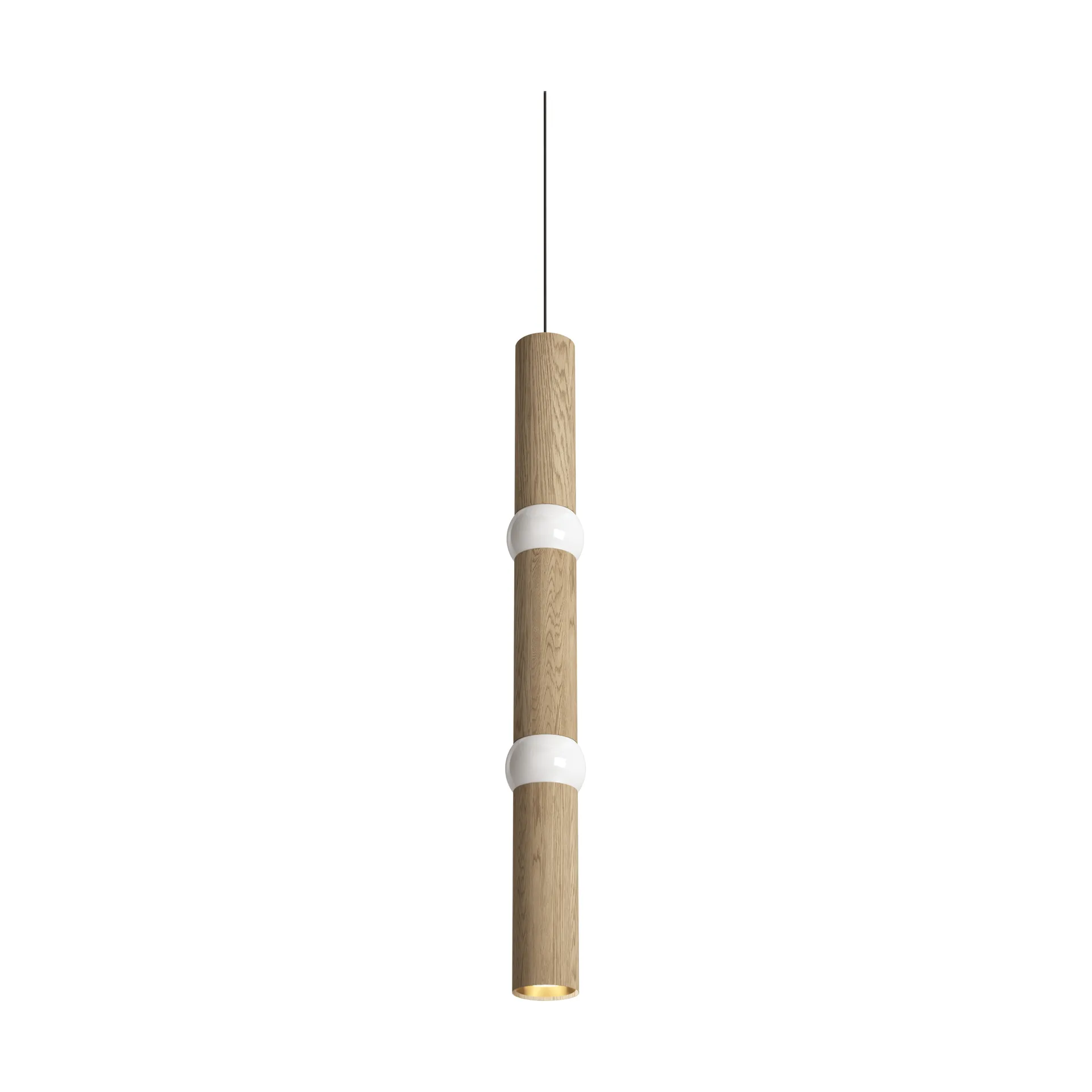Lightbone κρεμαστό φωτιστικό, Large 83,6 εκ., φυσική δρυς Oblure