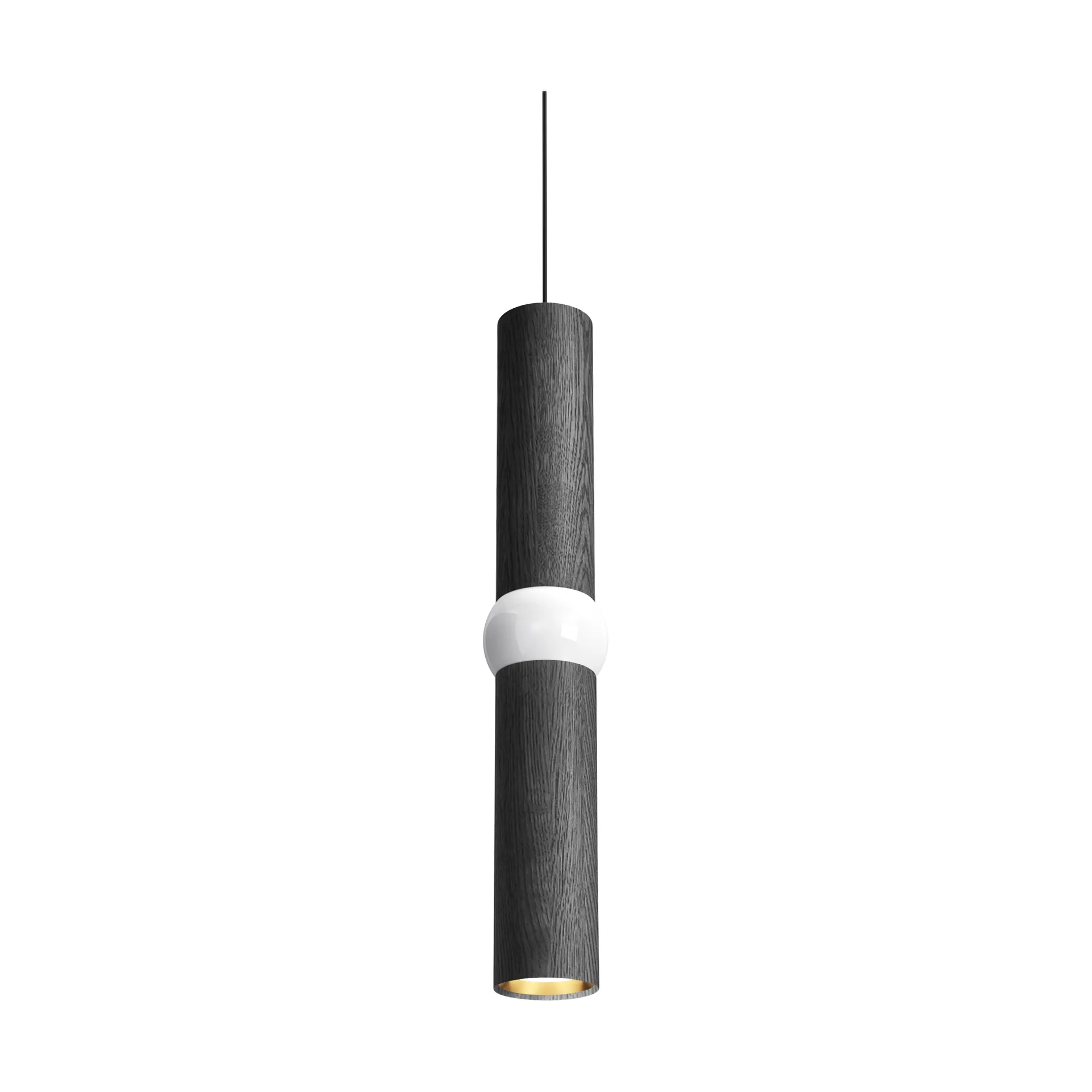 Lightbone κρεμαστό φωτιστικό, Medium 53,8 εκ., black oak Oblure