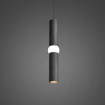 Lightbone κρεμαστό φωτιστικό - Medium 53,8 εκ., black oak - Oblure