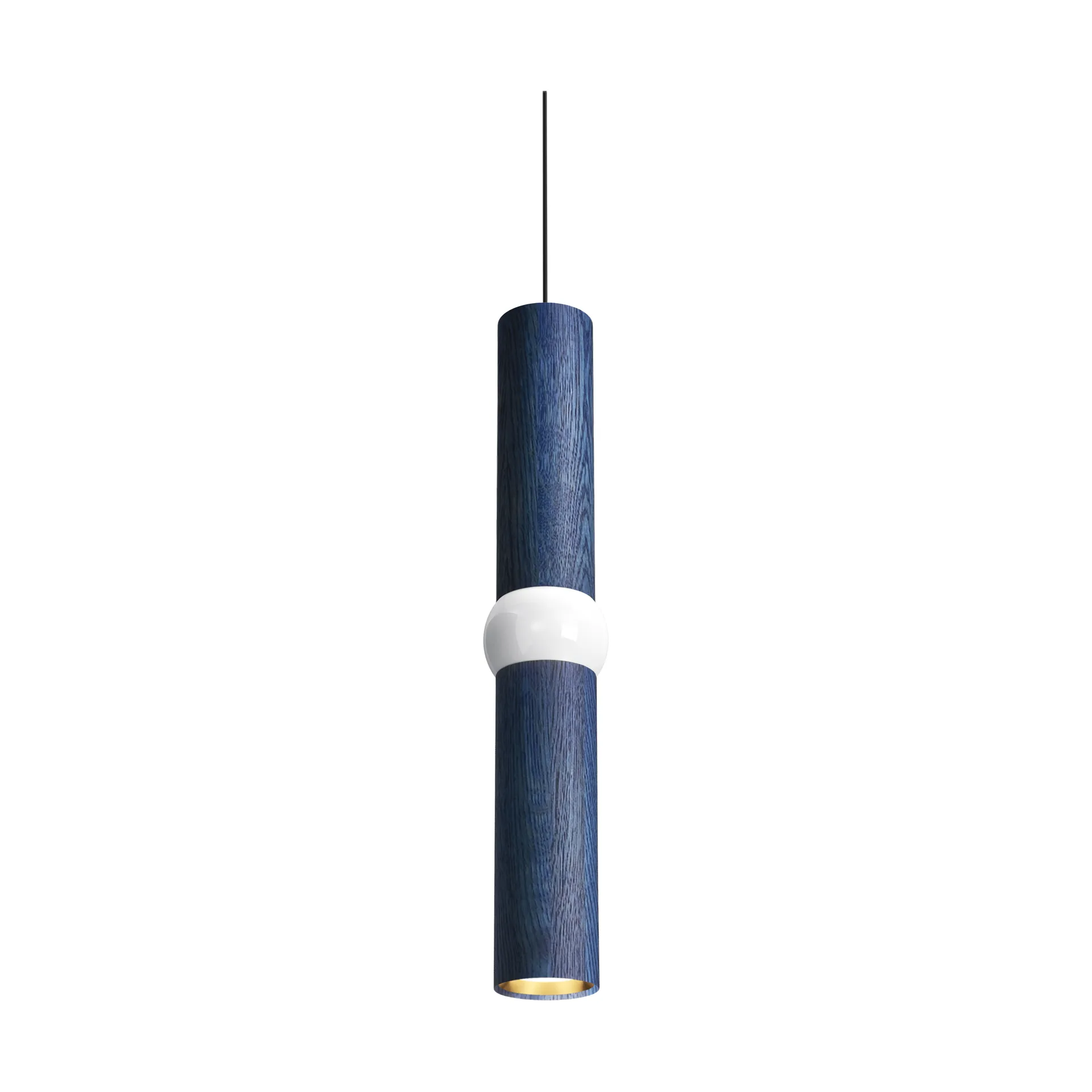 Lightbone κρεμαστό φωτιστικό, Medium 53,8 εκ., blue oak Oblure