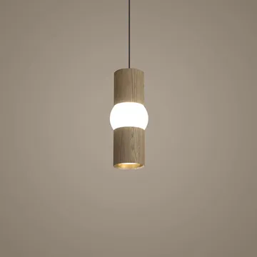 Lightbone κρεμαστό φωτιστικό - Small 24 εκ., φυσική δρυς - Oblure
