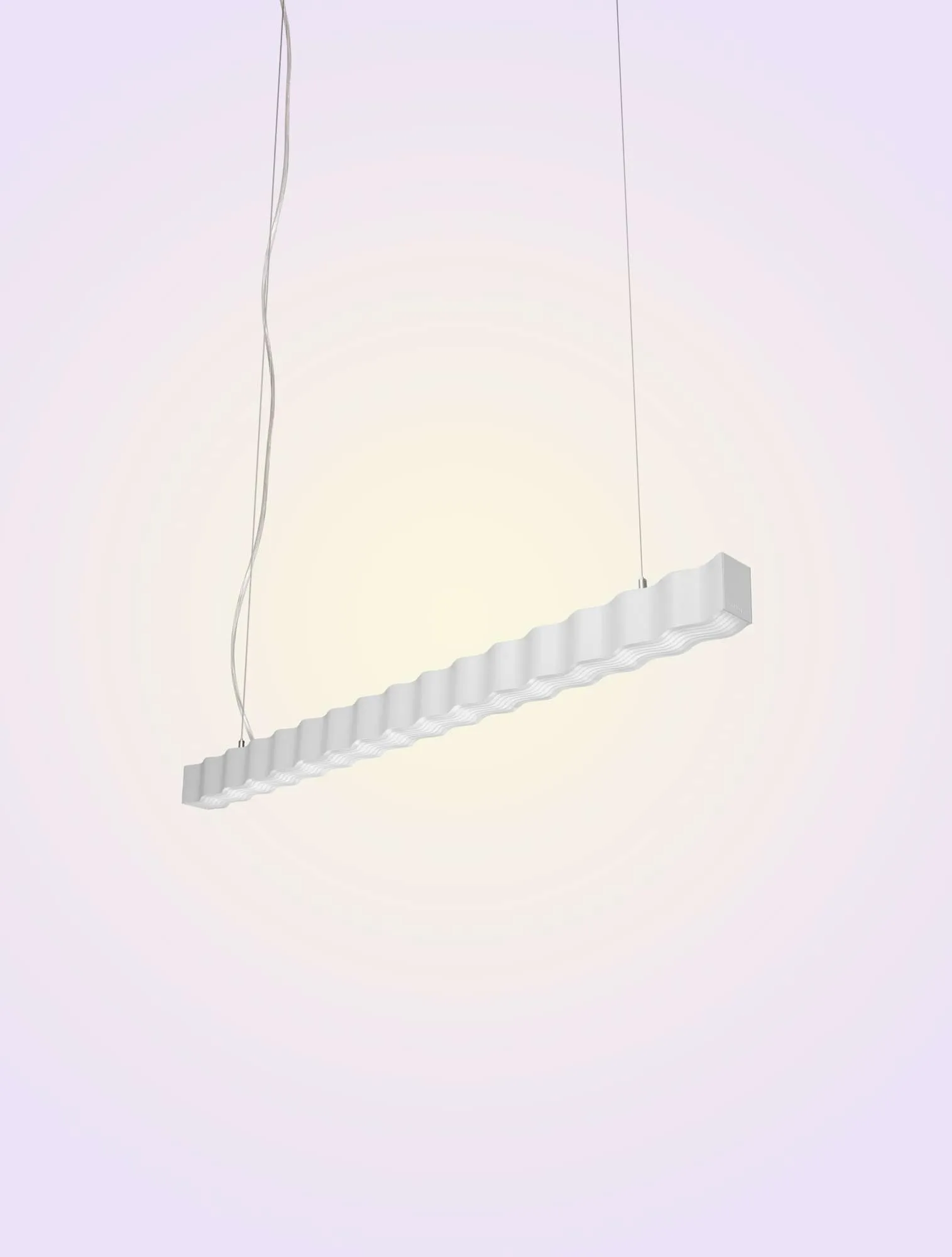 Superwave κρεμαστό φωτιστικό, White Oblure