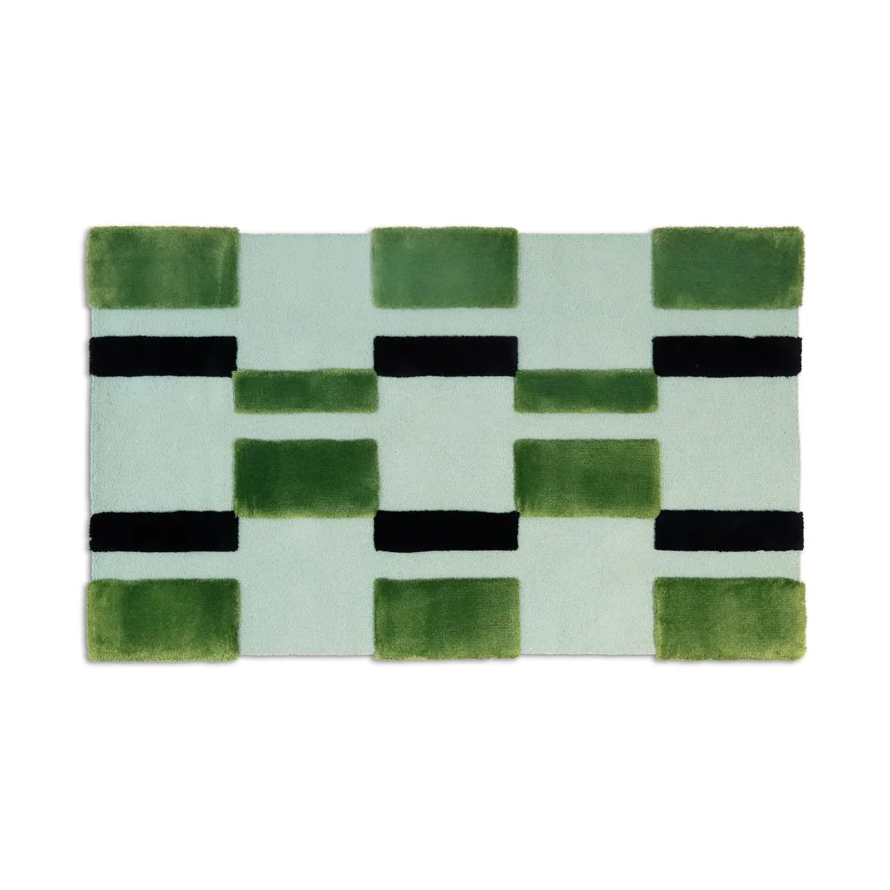 ODC Segment Rug Collection Irregular χαλί, Green-mint-black, 120x200 cm Ogeborg
