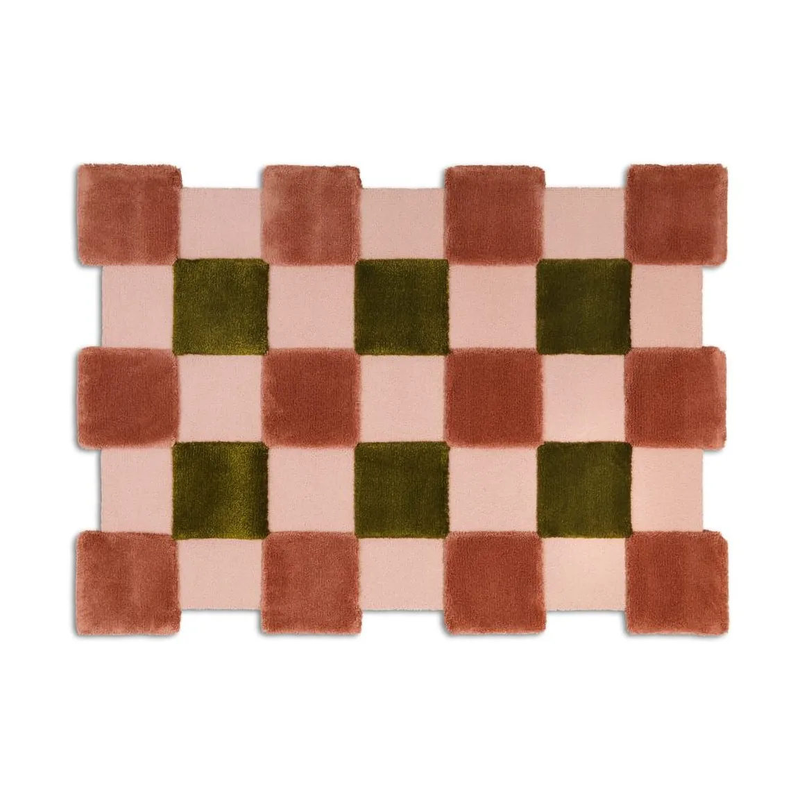 ODC Segment Rug Collection Square χαλί, Apricot-rose-olive, 142x198 cm Ogeborg