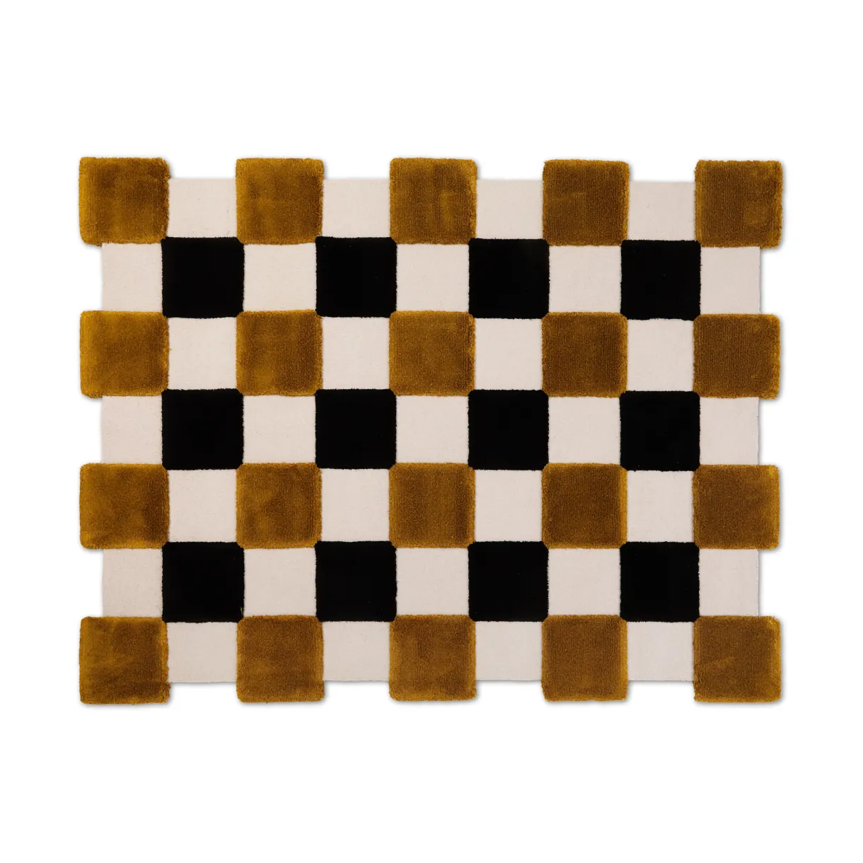 ODC Segment Rug Collection Square χαλί, Ochre-beige-black, 233x300 cm Ogeborg
