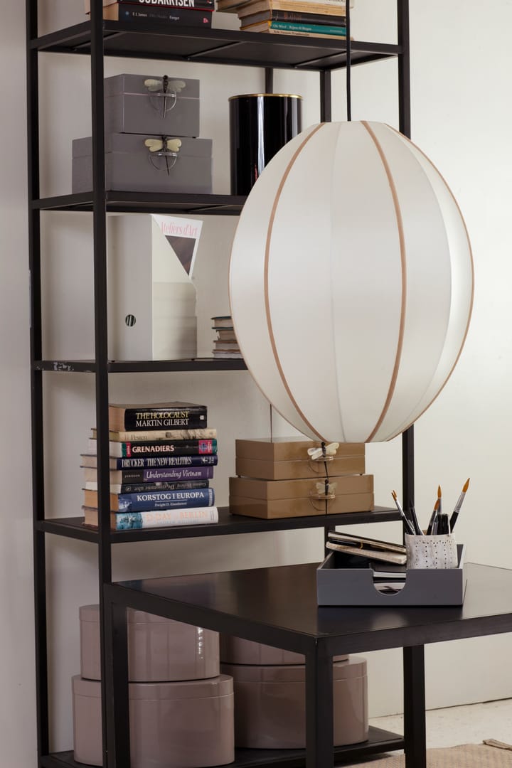 Indochina Classic Oval L αμπαζούρ, Offwhite-amber Oi Soi Oi