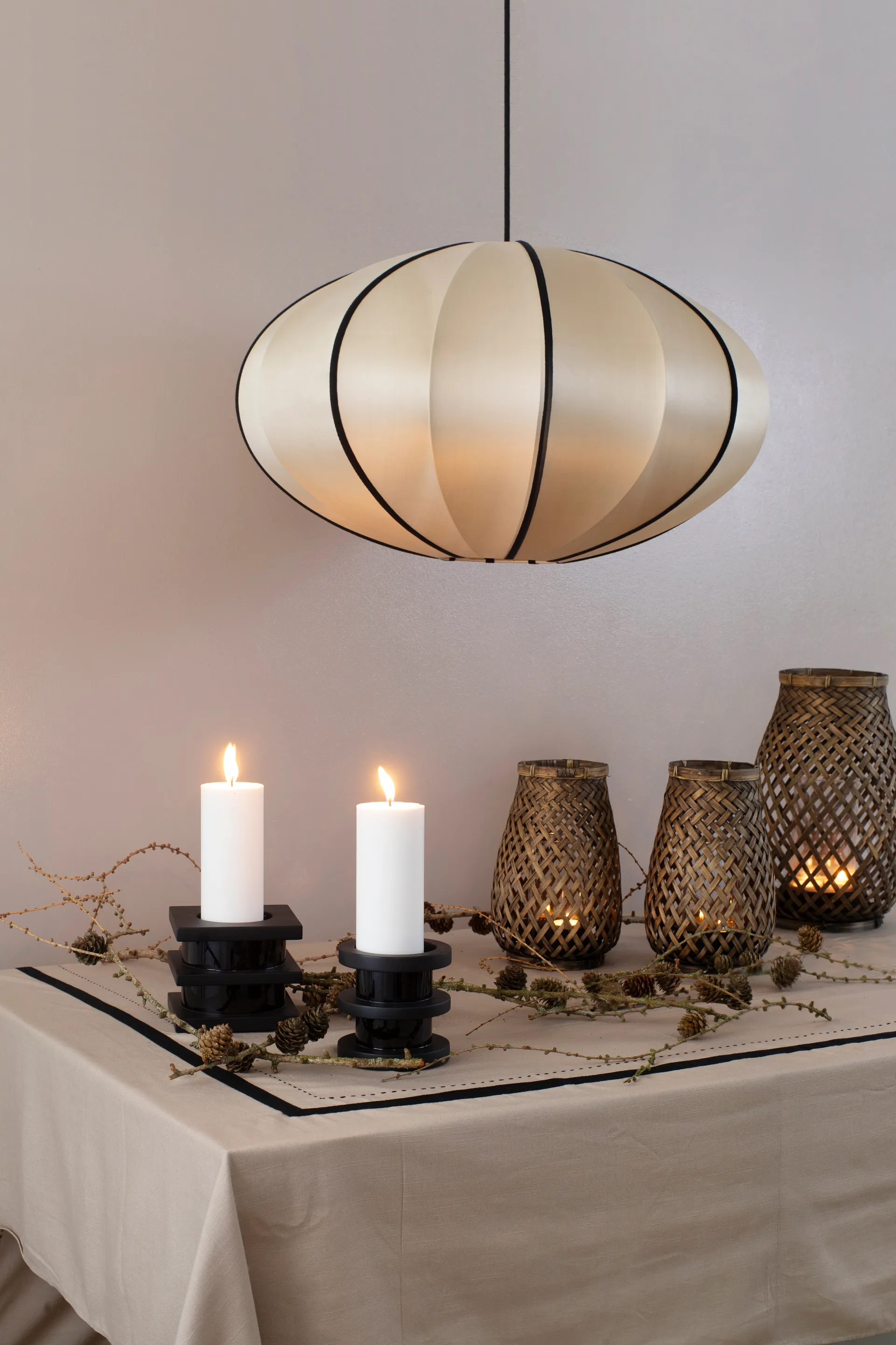 Indochina Classic Pumpkin αμπαζούρ, Kit-black Oi Soi Oi