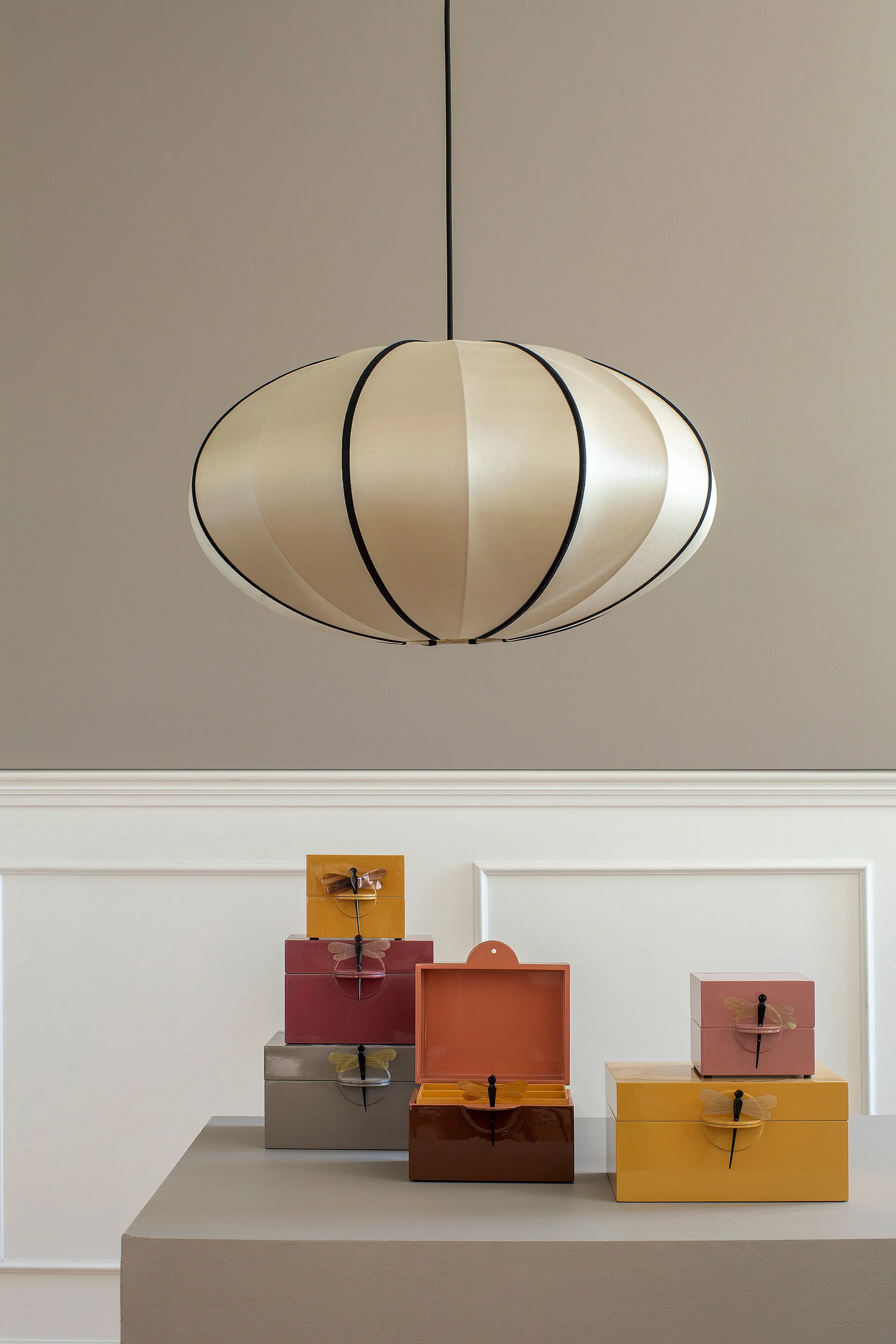 Indochina Classic Pumpkin αμπαζούρ, Kit-black Oi Soi Oi