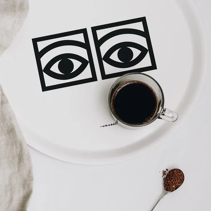 Ögon δίσκος Ø38 cm, λευκό Olle Eksell