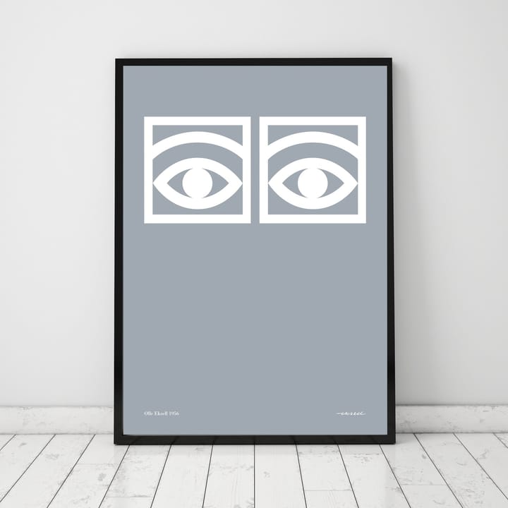 Ögon αφίσα γκρι - 50x70 cm - Olle Eksell