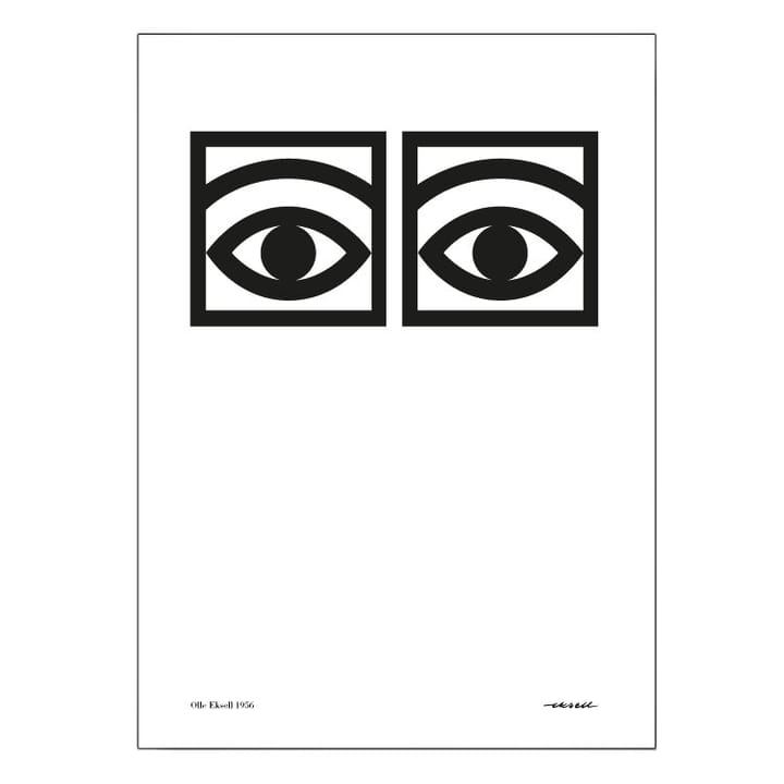 Ögon αφίσα «ένα μάτι», 50x70 cm Olle Eksell