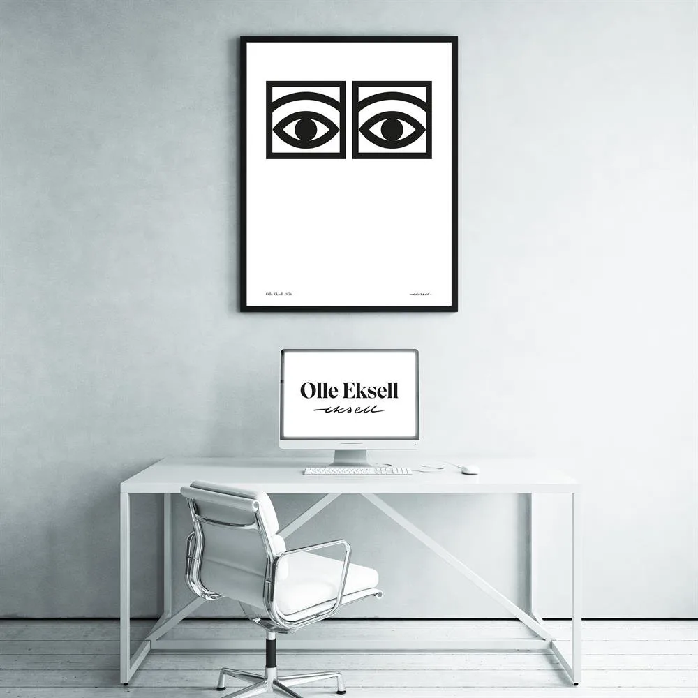 Ögon αφίσα «ένα μάτι», 50x70 cm Olle Eksell