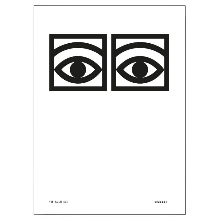 Ögon αφίσα «ένα μάτι», 70x100 cm Olle Eksell