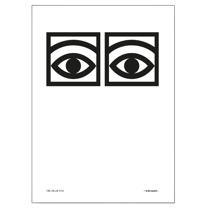Ögon αφίσα «ένα μάτι» - 70x100 cm - Olle Eksell