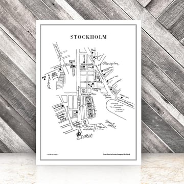 Stockholm αφίσα - 50x70 cm - Olle Eksell