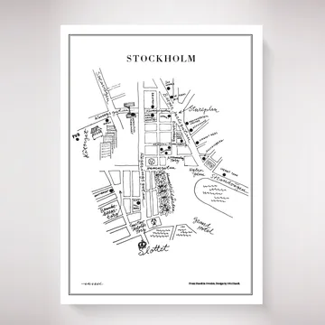 Stockholm αφίσα - 50x70 cm - Olle Eksell