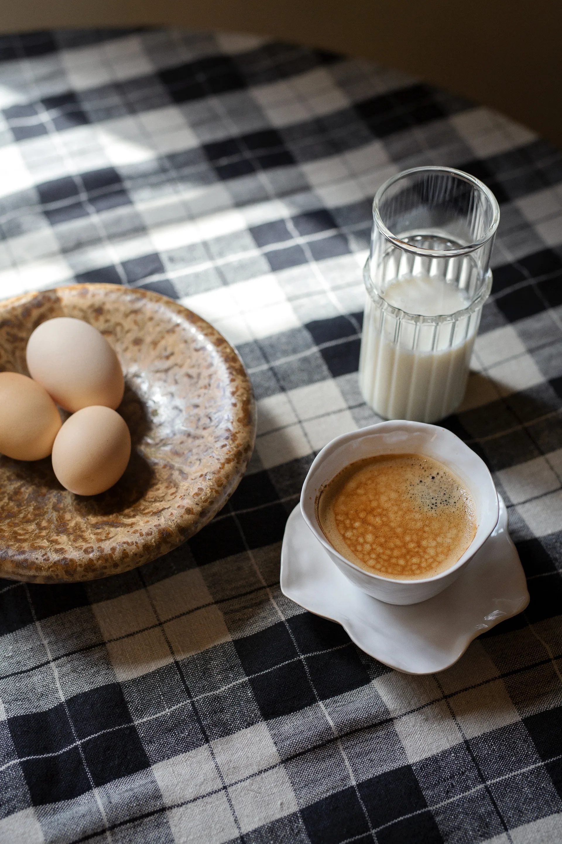 Φλιτζάνι Clair με πιατάκι, Λευκό Olsson & Jensen