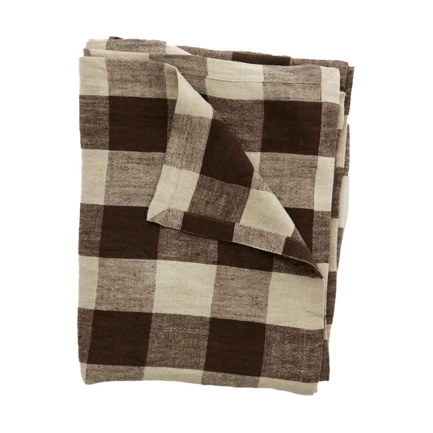 Johanna λινό τραπεζομάντιλο 150x300 cm, Καφέ/φυσικό Olsson & Jensen