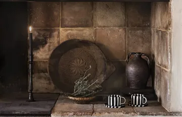 Monica φλιτζάνι με πιατάκι συσκευασία 4 τεμαχίων - Μάυρο - undefined - Olsson & Jensen