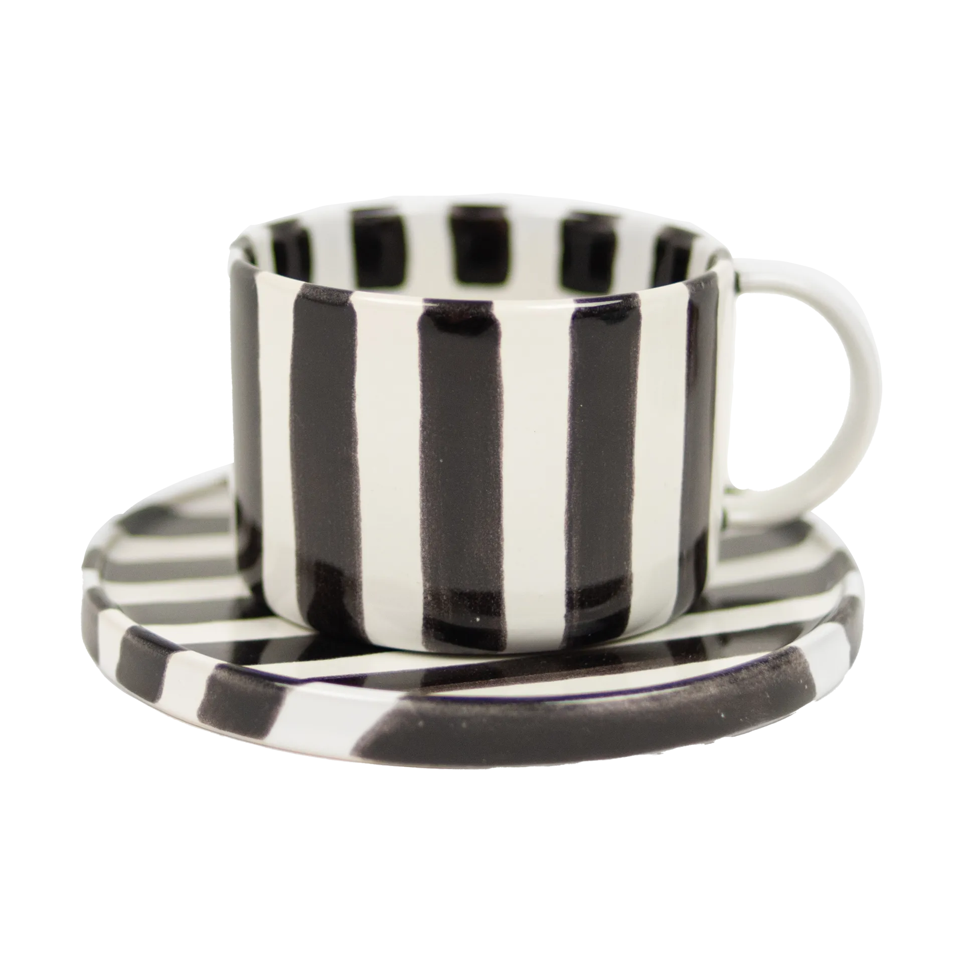 Σετ φλιτζανιού και πιατάκι Monica, Μάυρο Olsson & Jensen