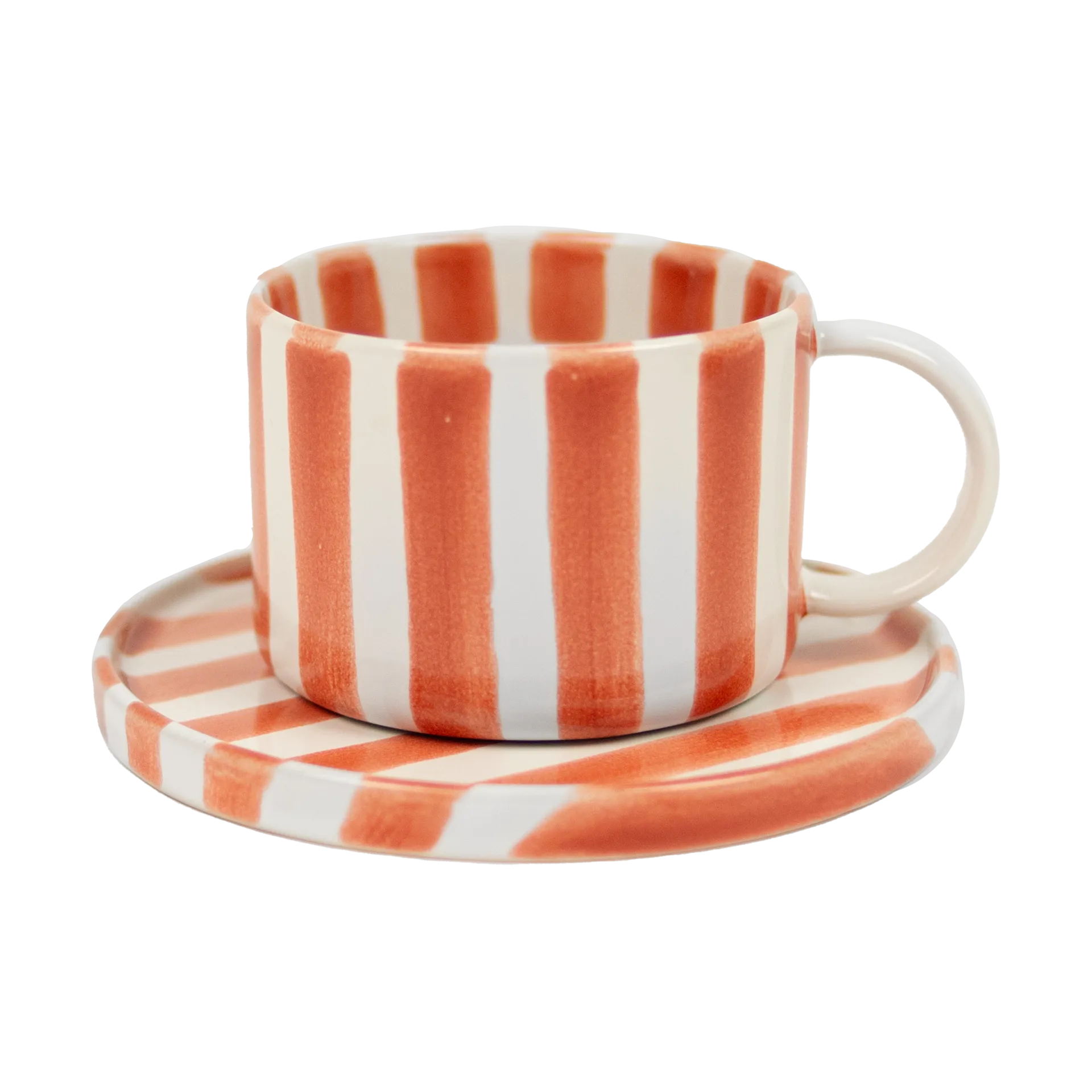 Σετ φλιτζανιού και πιατάκι Monica, Σκούρο πορτοκαλί Olsson & Jensen