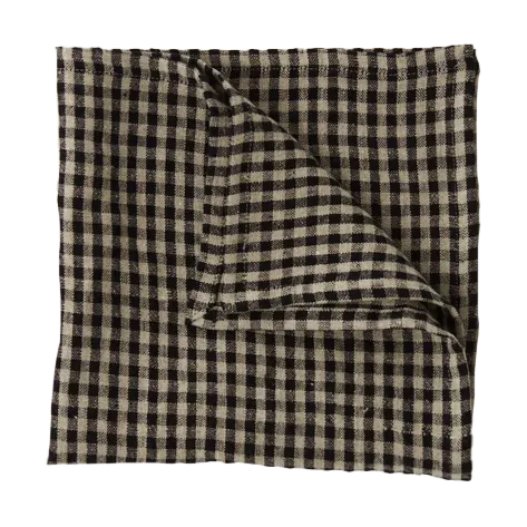 Vipa λινή πετσέτα 45x45 cm, Μαύρη άμμος Olsson & Jensen