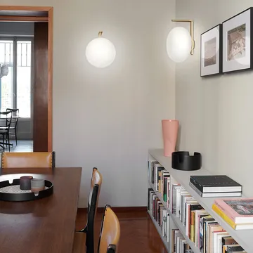 Φωτιστικό τοίχου Alba 174 - οπάλιο, μπρούντζος - Oluce