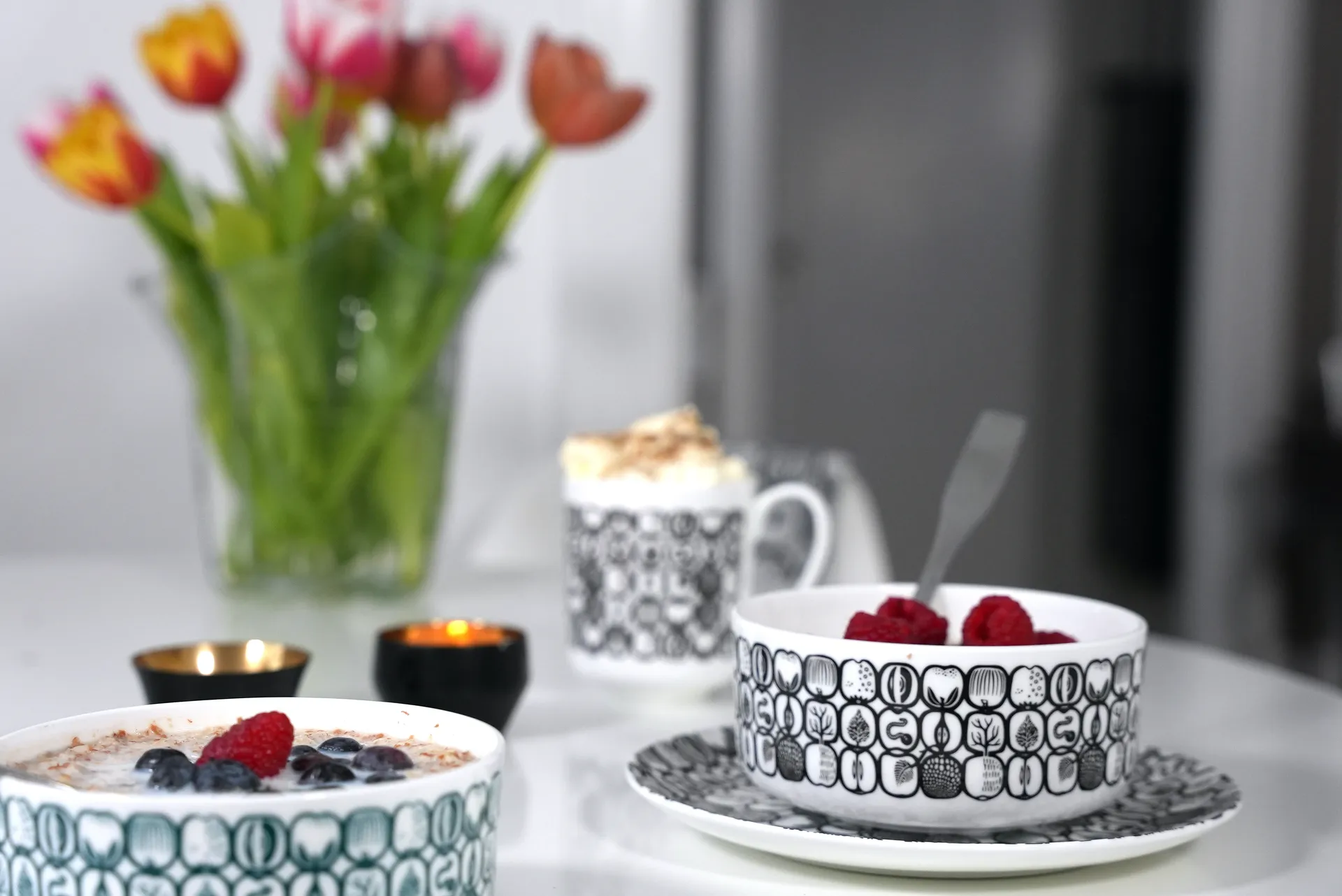 Fruktlåda μικρό πιάτο Ø17 cm, Μαύρο Opto Design