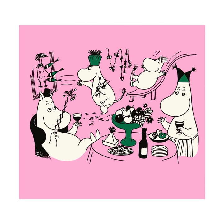 Moomin 80 χαρτοπετσέτες σετ των 20 - Ροζ - Opto Design