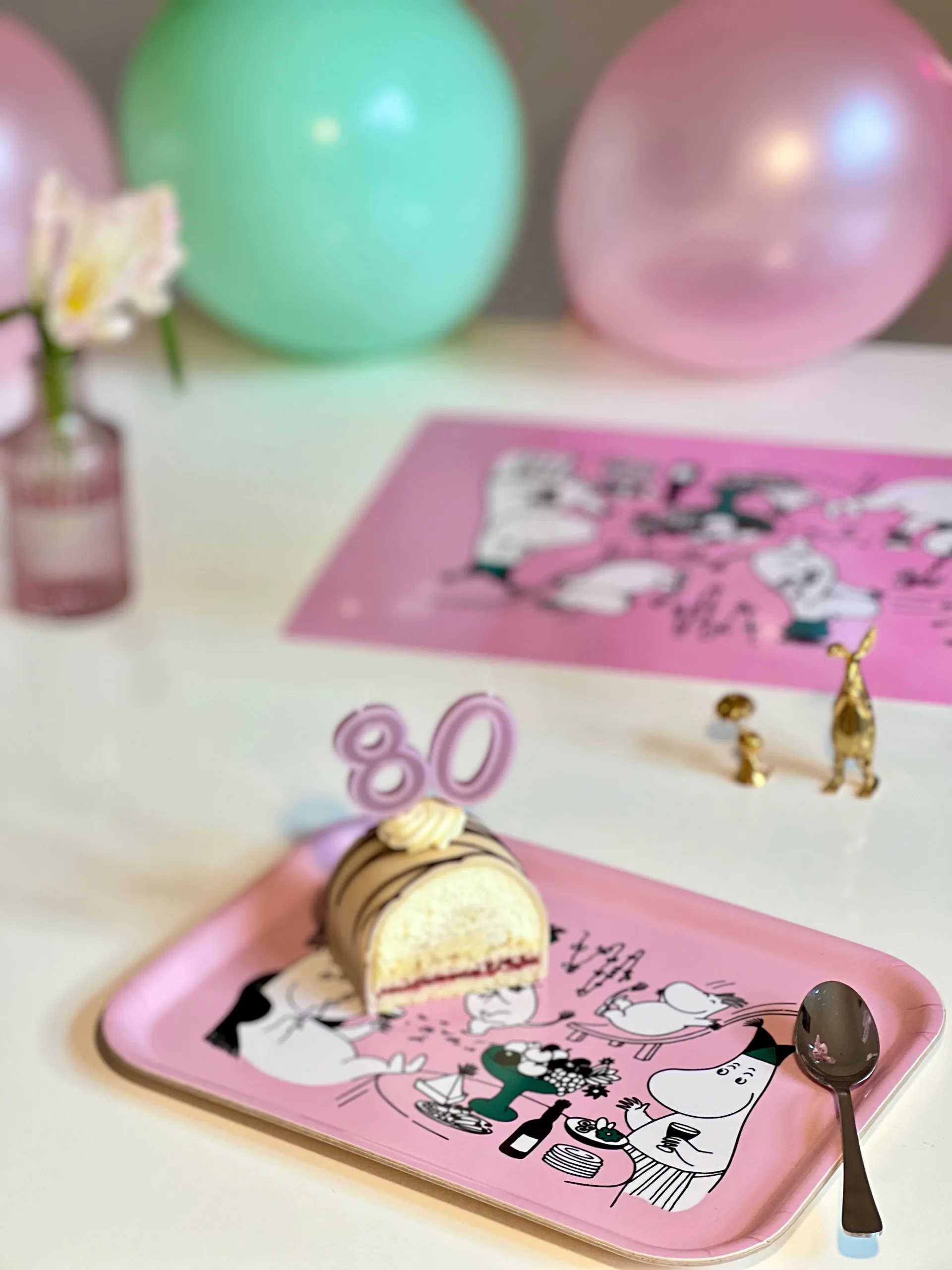 Moomin 80 δίσκος 20x27 εκ., Ροζ Opto Design