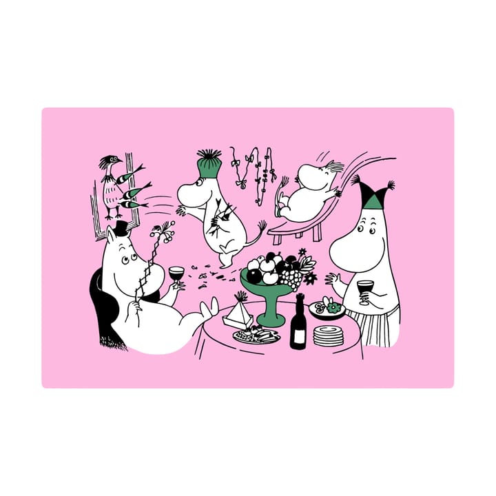 Moomin 80 σουπλά τραπεζιού 27,5x40 εκ. - Ροζ - Opto Design