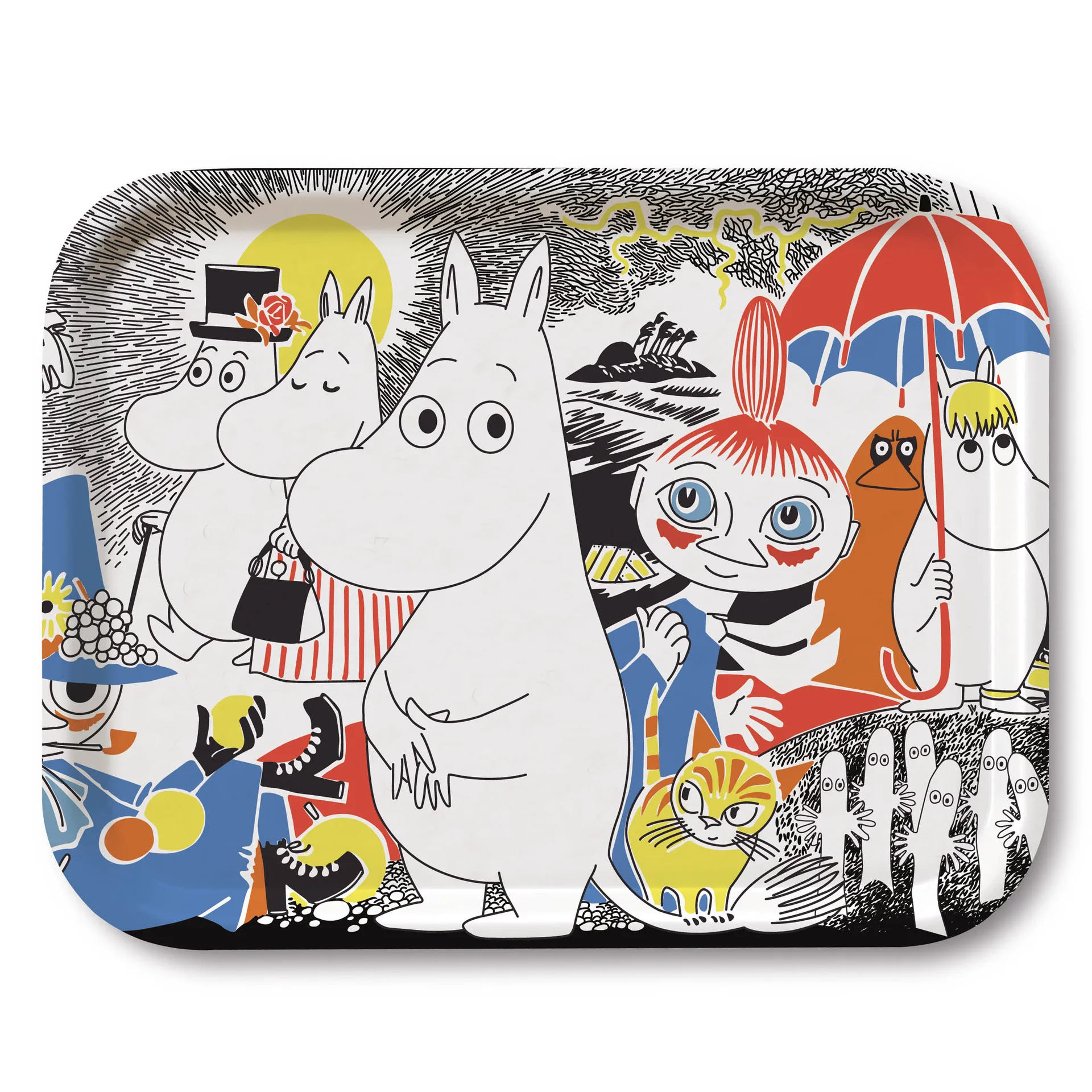 Moomin Comic Cover No. 1 δίσκος, 27x20 cm Opto Design