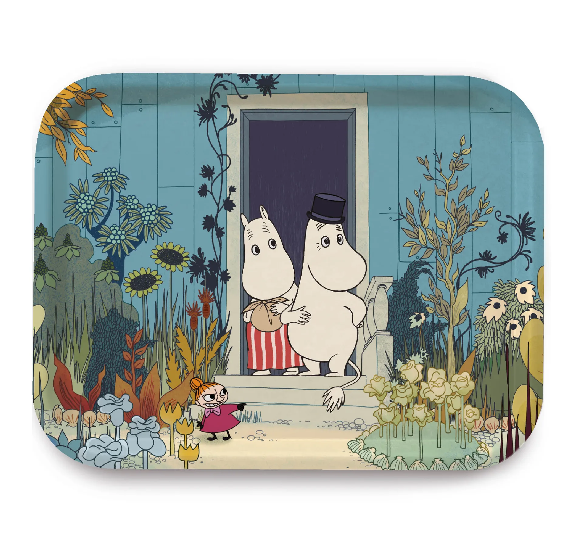 Moomin Riviera Doorstep δίσκος, Μπλε-πολύχρωμο Opto Design