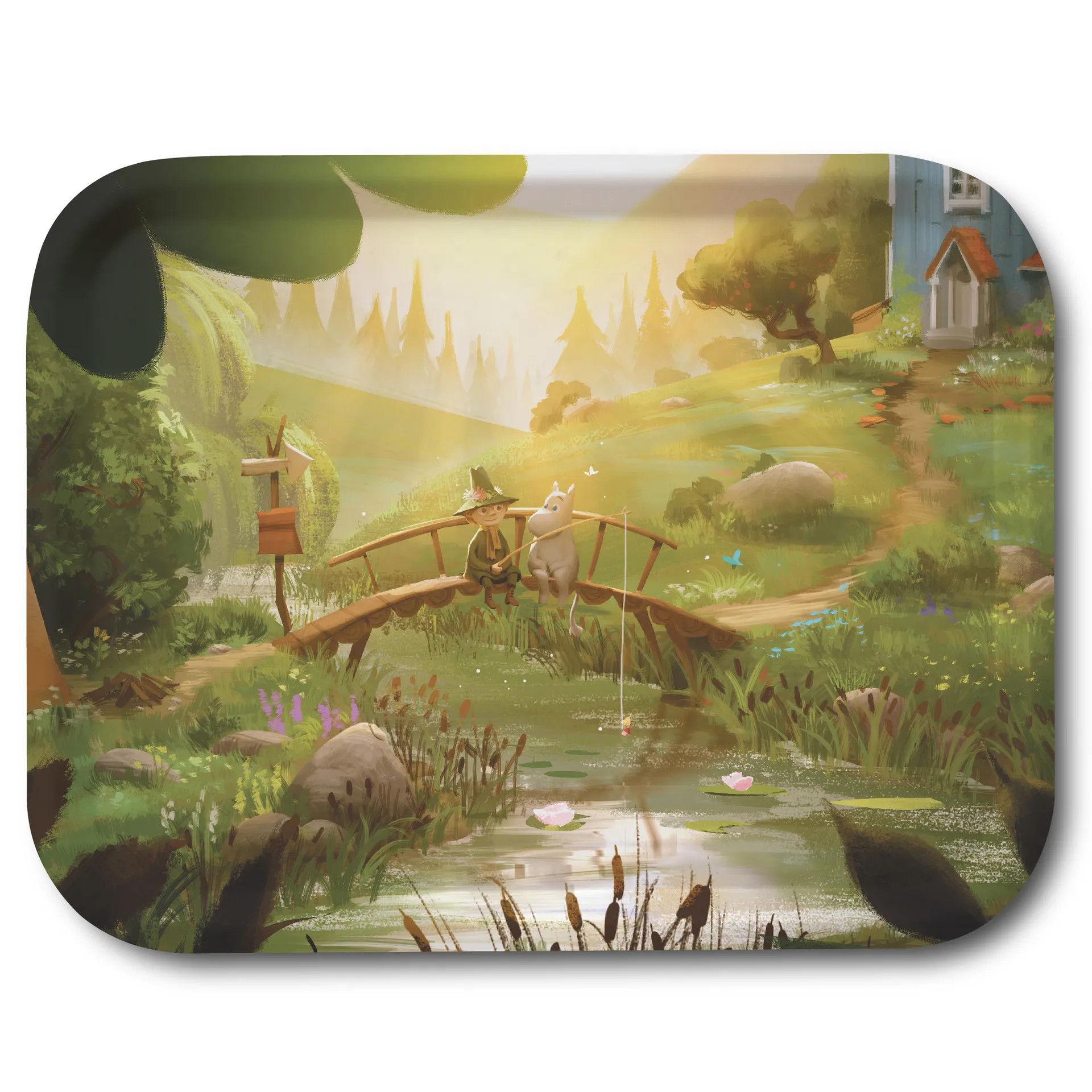 Moomin TV-Series δίσκος 27x20 cm, Γέφυρα Moomin & Snufkin Opto Design