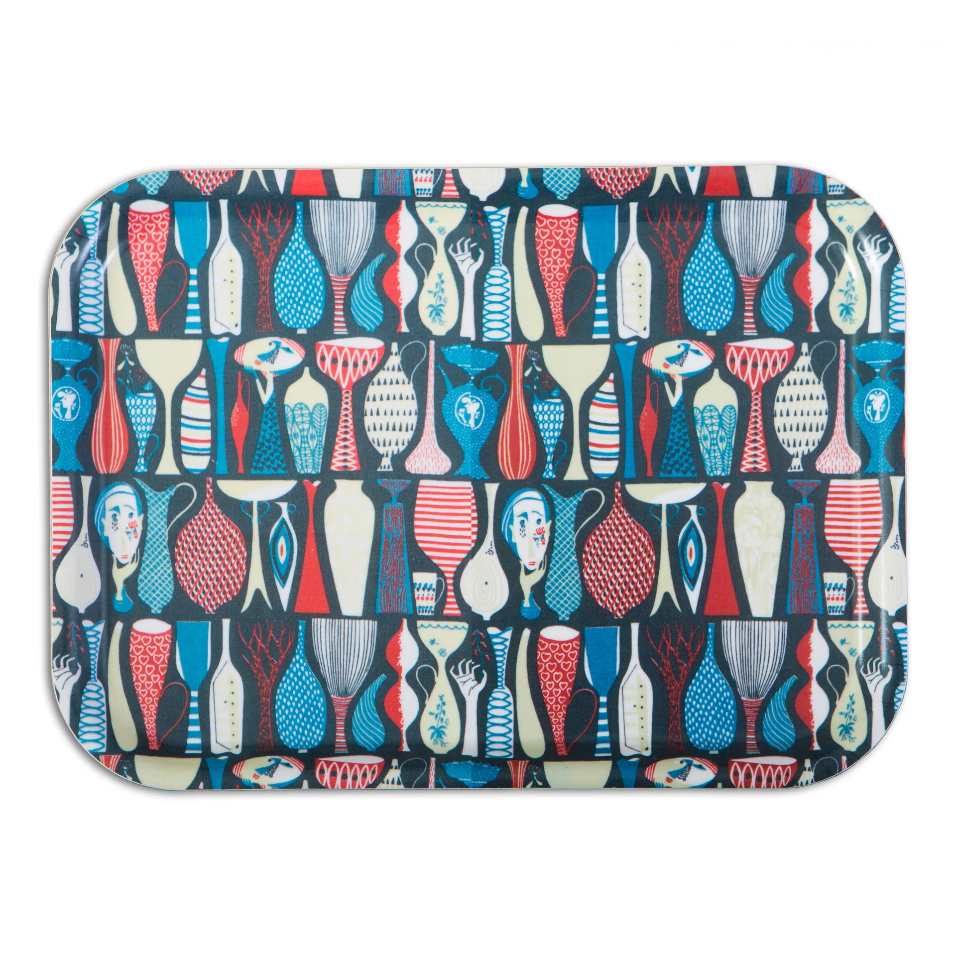 Pottery δίσκος του Stig Lindberg, 36x28 cm Opto Design