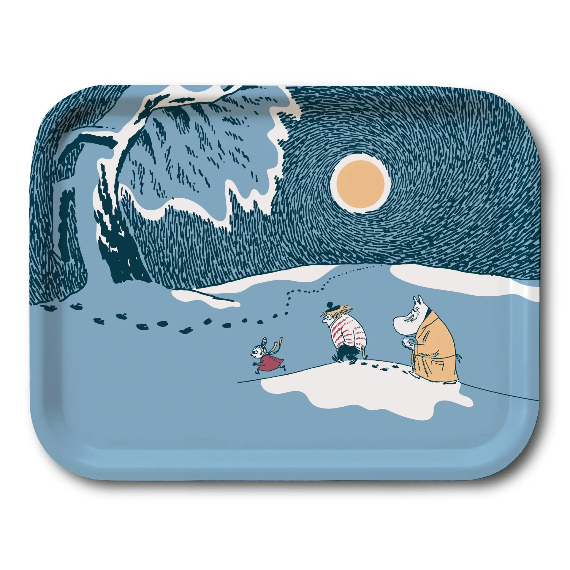 Snow moonlight Moomin δίσκος χειμώνας 2021, 20x27 cm Opto Design