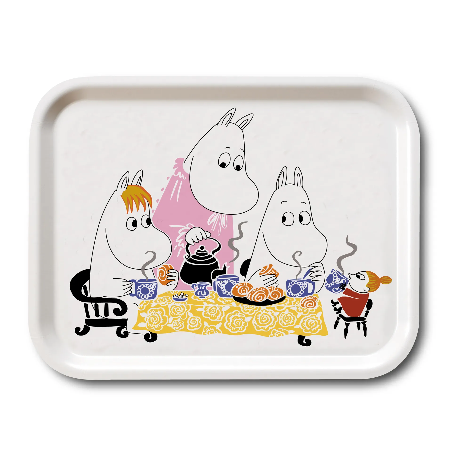 Teaparty Moomin δίσκος, λευκό Opto Design