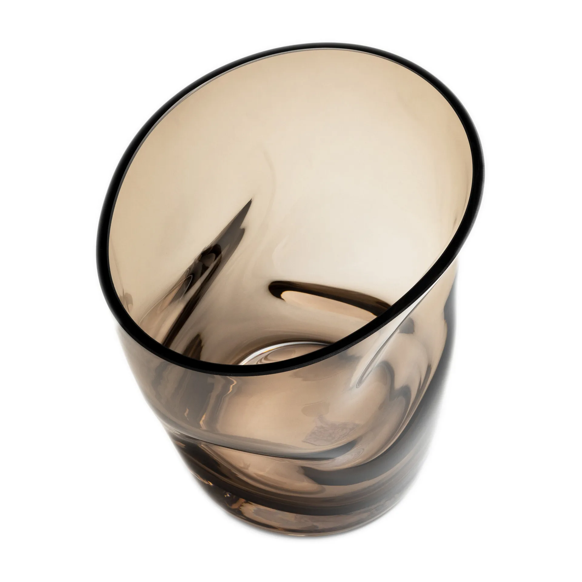 Βάζο τουλίπας 18 εκ, Καφέ Orrefors