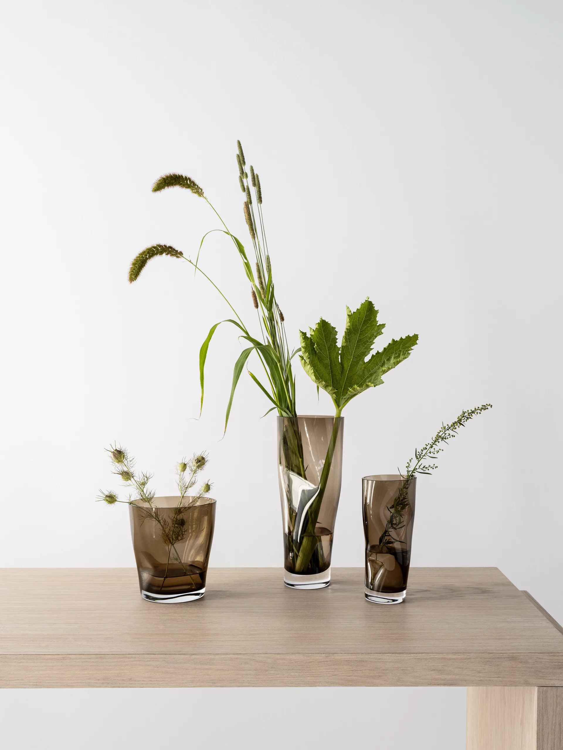 Βάζο τουλίπας 18 εκ, Καφέ Orrefors