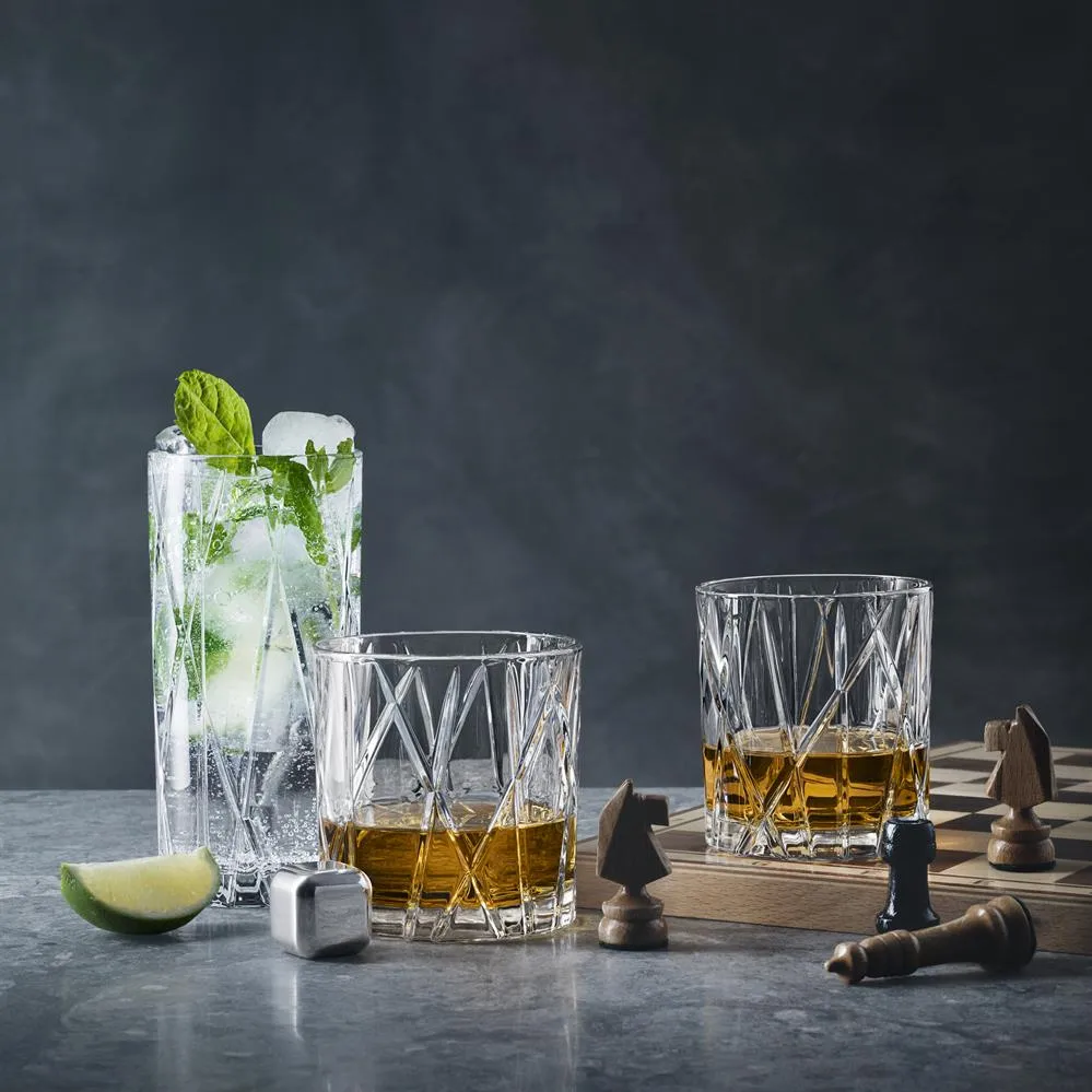 City πέτρε ουίσκι 4-pack, ανοξείδωτο ατσάλι Orrefors