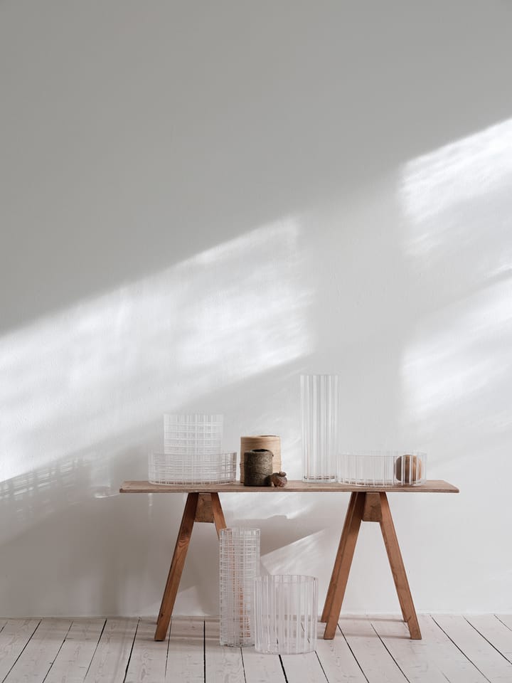 Cut in number βάζο 20 cm, Ριγέ Orrefors