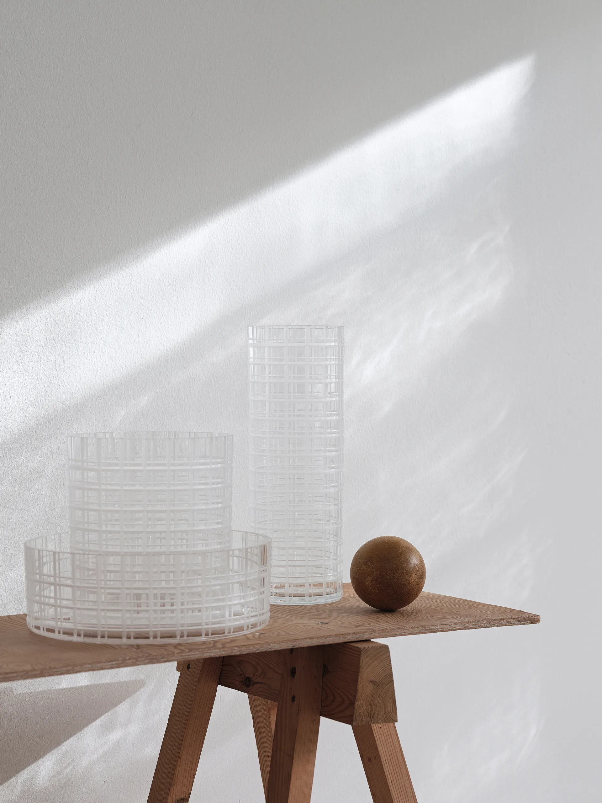 Cut in number βάζο 20 cm, Σκακιέρα Orrefors