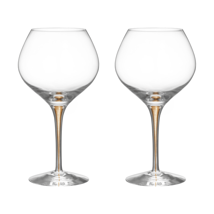 Ποτήρια κρασιού Intermezzo Bouquet 70 cl 2-σετ - Χρυσό - Orrefors