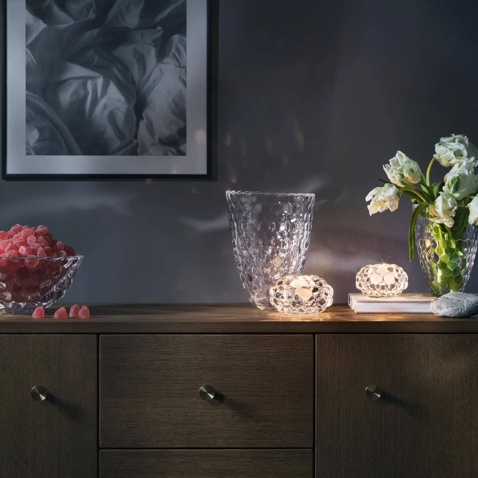 Raspberry βάζο 200 mm, διαφανές Orrefors