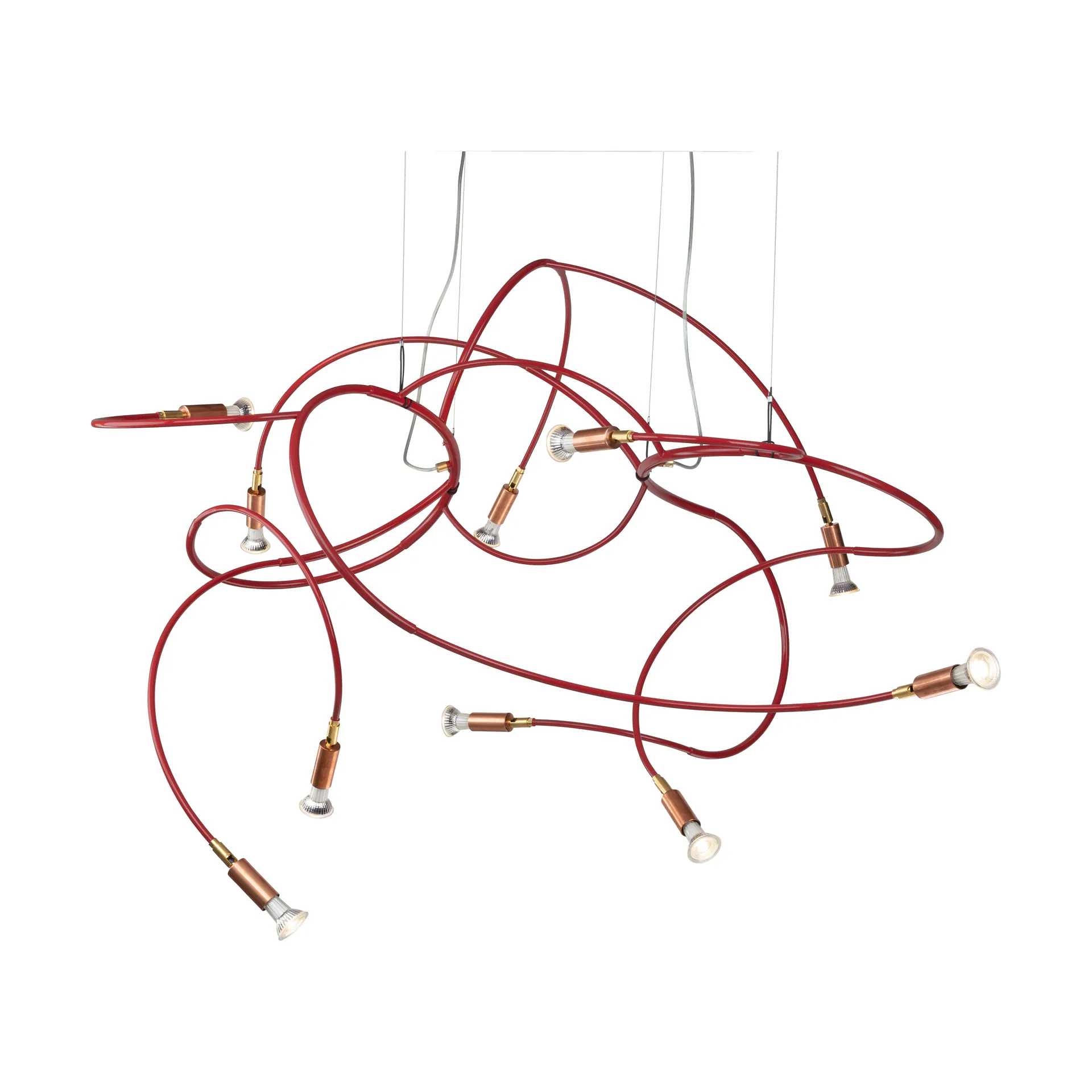 Φωτιστικό οροφής Andromeda 108 cm, Κόκκινο ατσάλι Örsjö Belysning