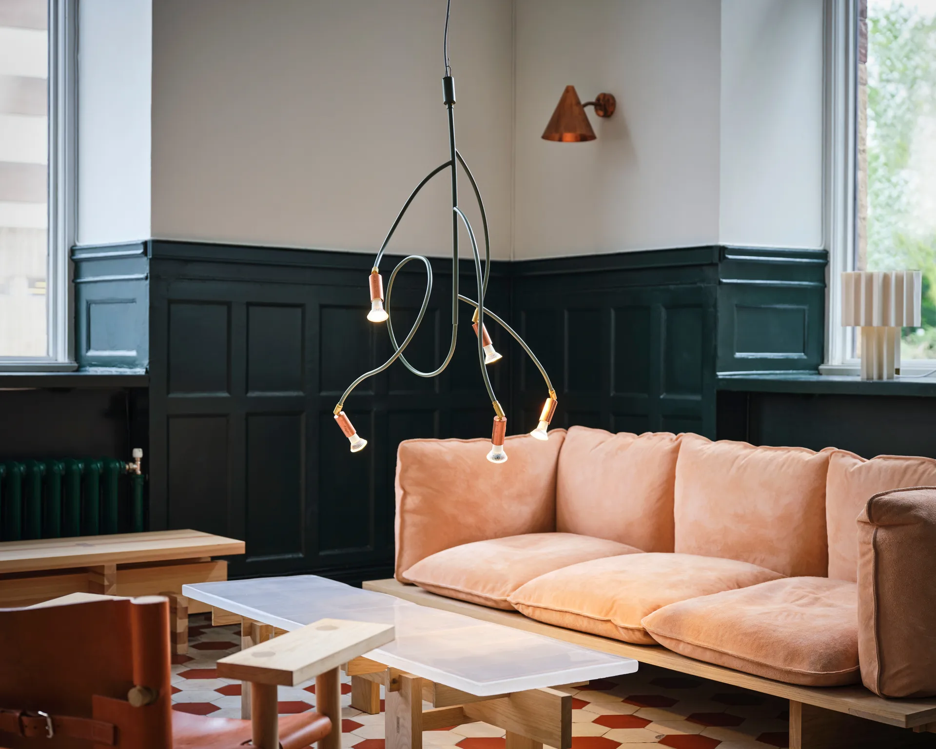 Ranka 5 φωτιστικό οροφής, Πράσινο της ελιάς Örsjö Belysning