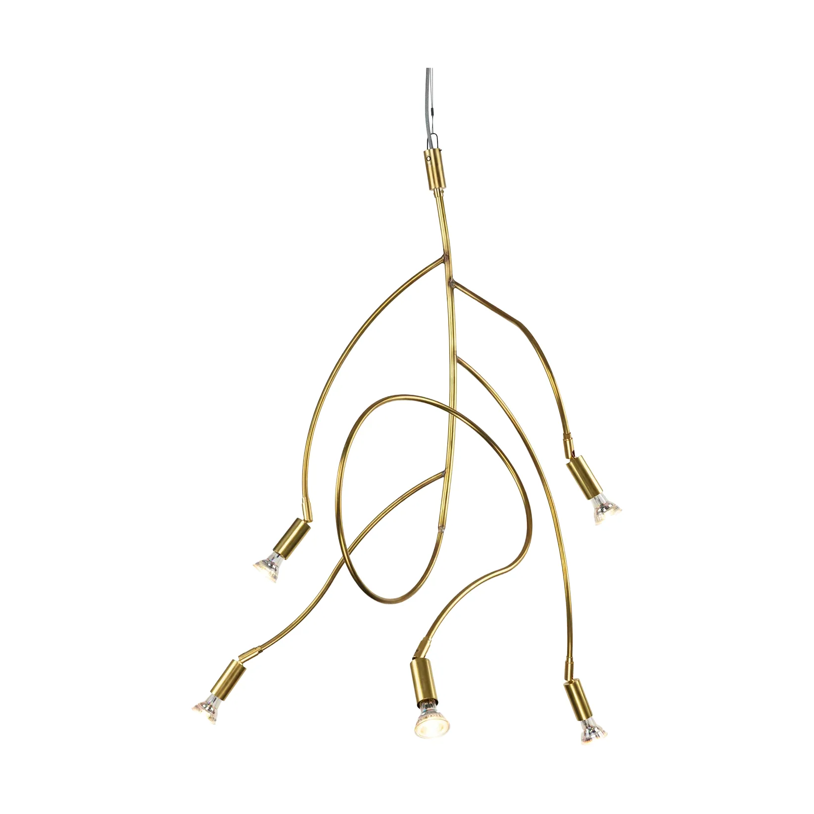 Ranka 5 φωτιστικό οροφής, Ακατέργαστος ορείχαλκος Örsjö Belysning